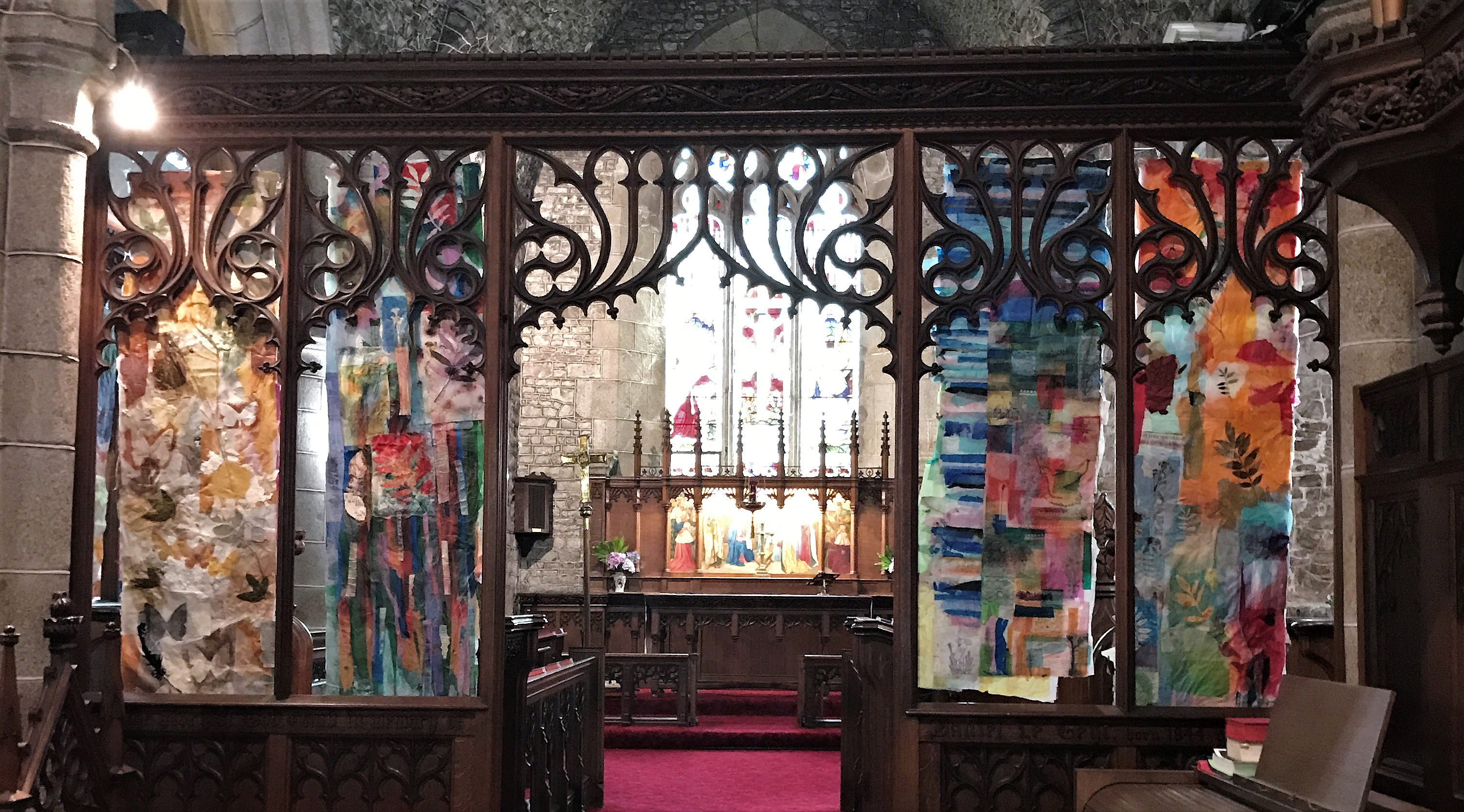 Installation, St Saviours, Jersey. Hautlieu School in partnership with the Harbour Gallery